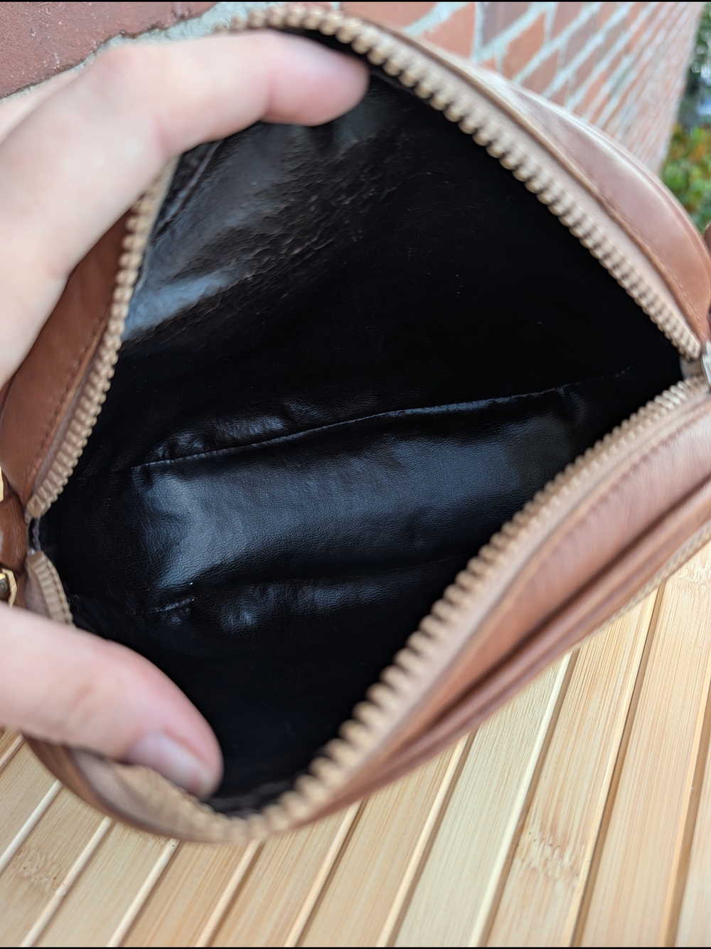 Vintage Celine Paris Brown Leather  Shoulder/ short Crossbody Bag Made in Italy - Picture 10 of 16